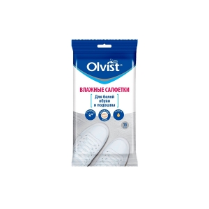 Olvist 70904 WS Olvist салфетки влажные для белой подошвы
